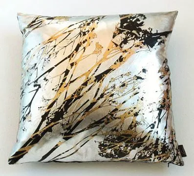 Baby's Breath on Silver with Gold and Black - Aviva Stanoff