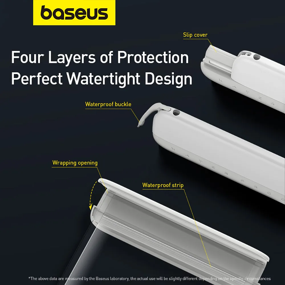 Baseus Let's Go Sliding Waterproof Phone Pouch - White and Pink