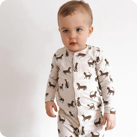 Birk Leopard Sleepsuit