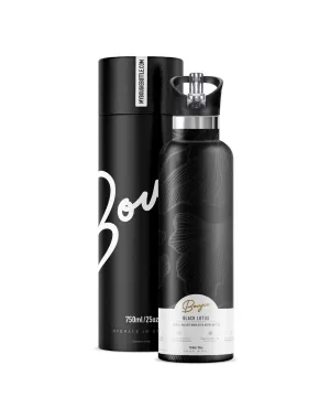 Black Lotus Gloss Flower 25 oz Insulated Water Bottle