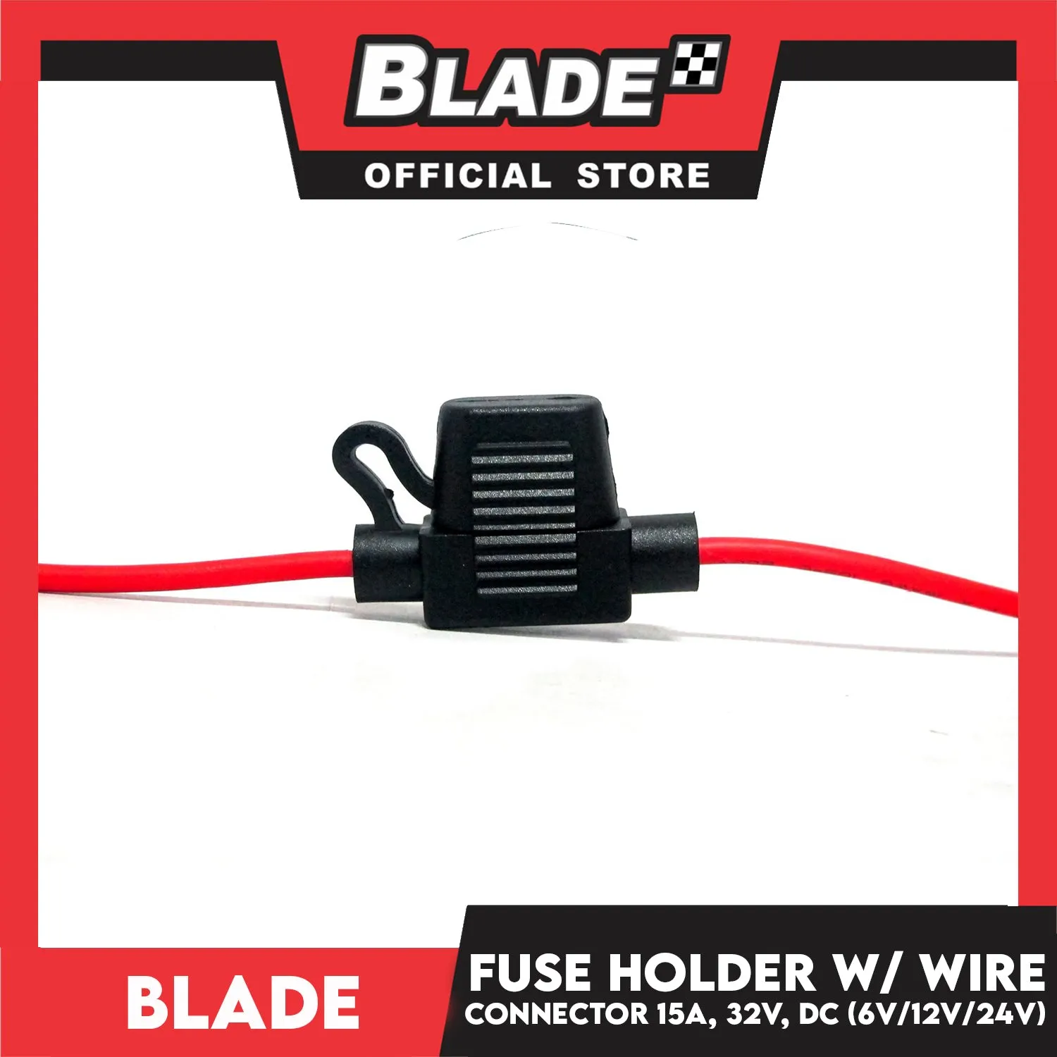 Blade Fuse Holder with Wire (23cm) Inline Holder 16AWG Wiring Harness