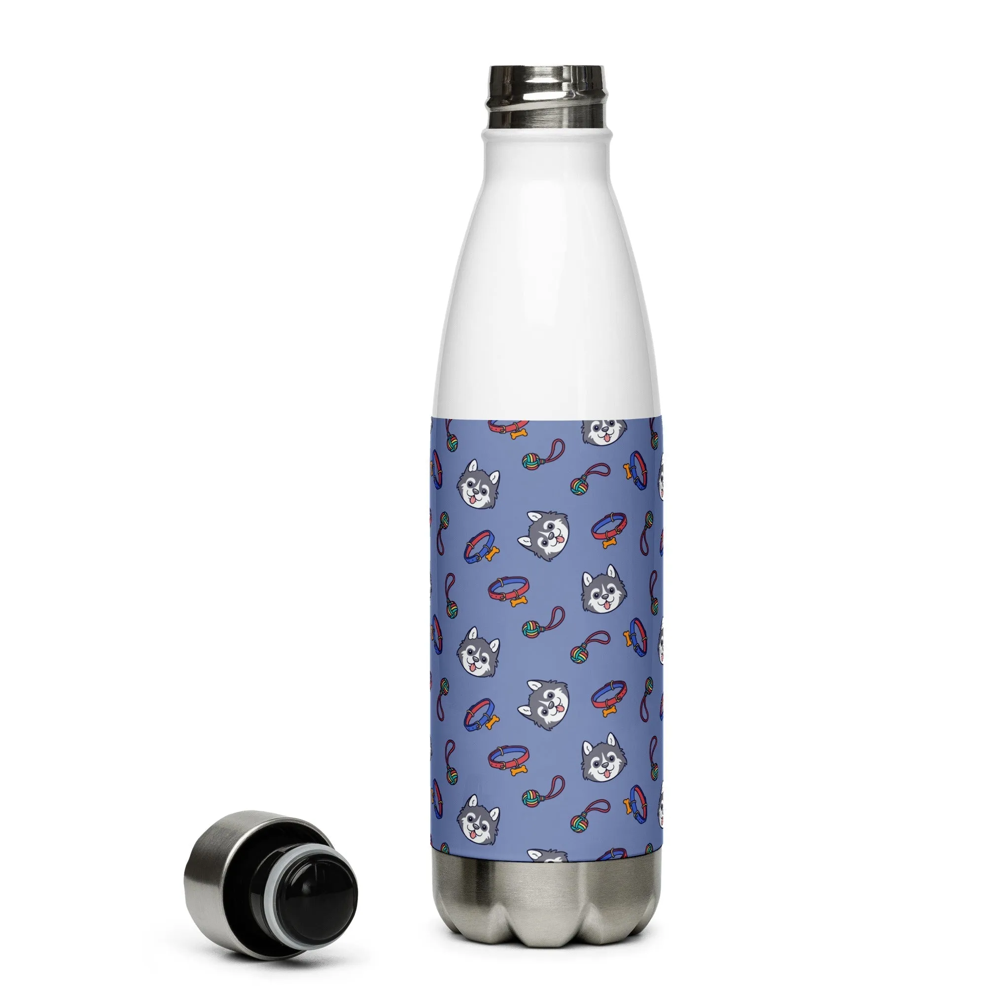 Blue Kids Dog Water Bottle