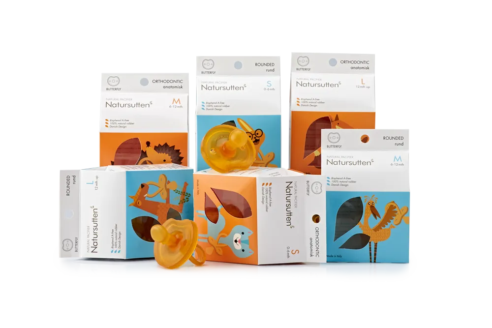 Butterfly Ortho Pacifier - 2 pack -Natursutten