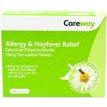 Careway allergy relieving 10mg Allergy Relief Cetirizine 10mg 30 TABS