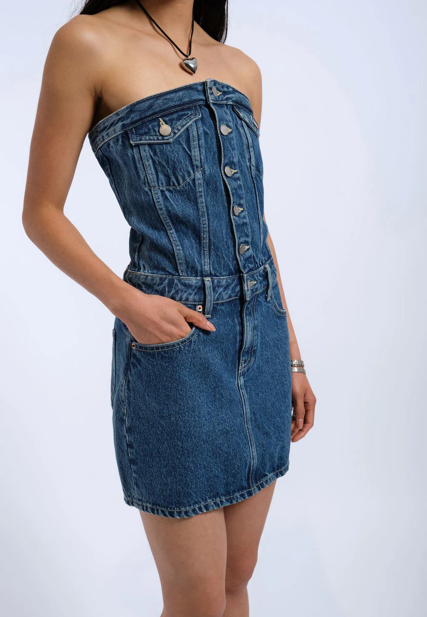 Carlisle Dress - Stream Mid Retro