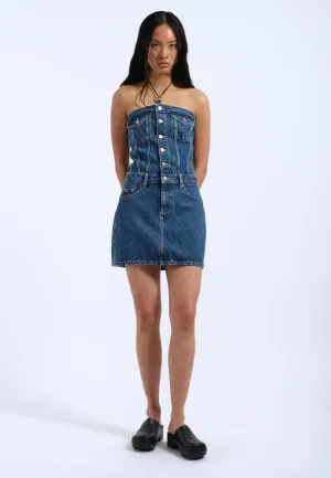 Carlisle Dress - Stream Mid Retro