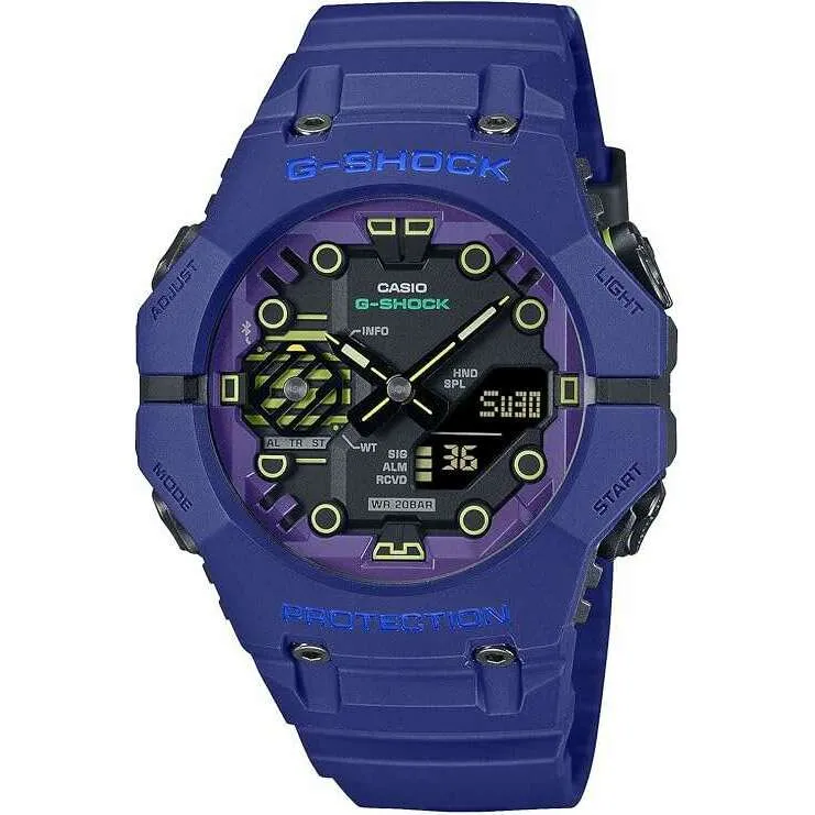CASIO G-SHOCK BLUETOOTH DAY-DATE ANALOG DIGITAL BLUE MEN WATCH GA-B001CBR-2AJF