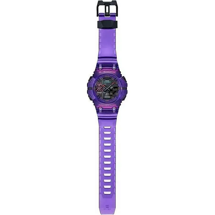 CASIO G-SHOCK BLUETOOTH DAY-DATE ANALOG DIGITAL PURPLE MEN WATCH GA-B001CBRS-6AJF