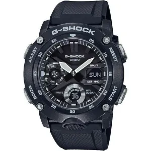 CASIO G-SHOCK CARBON CORE GUARD RUBBER STRAP ALL BLACK MEN WATCH GA-2000S-1AJF
