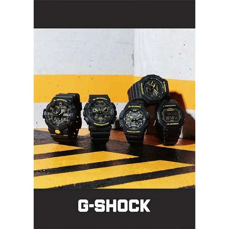CASIO G-SHOCK DAY-DATE ANALOG DIGITAL DIAL BLACK & YELLOW MEN WATCH GA-100CY-1AJF