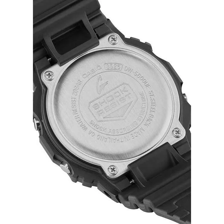 CASIO G-SHOCK DAY-DATE BLACK RESIN STRAP DIGITAL DIAL MEN WATCH DW-5600UE-1JF