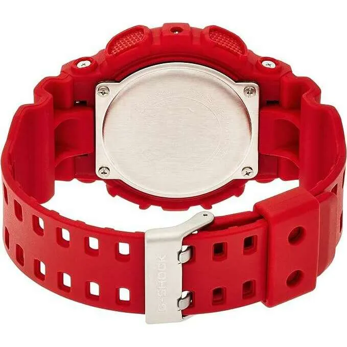 CASIO G-SHOCK DAY-DATE RUBBER STRAP ANALOG DIGITAL DIAL RED MEN WATCH GA-110AC-4AJF