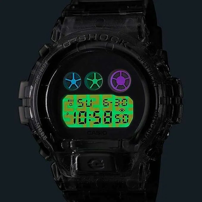 CASIO G-SHOCK DW6900 25TH ANNIVERSARY MODEL CLEAR STRAP DIGITAL MEN WATCH DW-6900SP-7JR