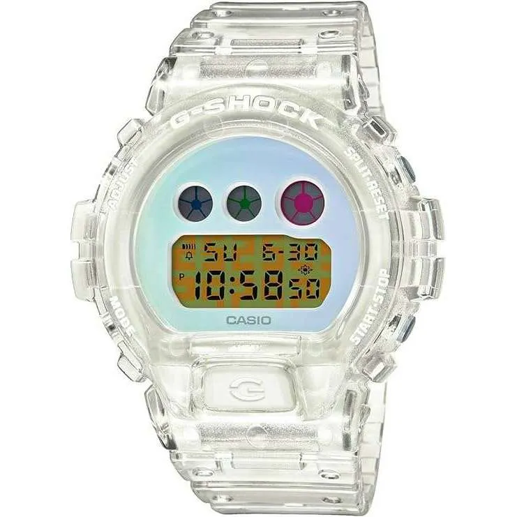 CASIO G-SHOCK DW6900 25TH ANNIVERSARY MODEL CLEAR STRAP DIGITAL MEN WATCH DW-6900SP-7JR