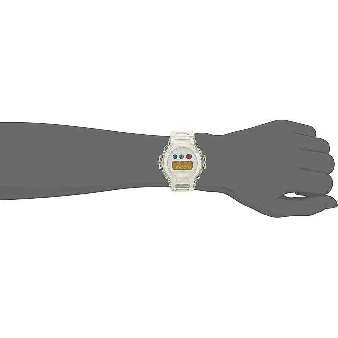 CASIO G-SHOCK DW6900 25TH ANNIVERSARY MODEL CLEAR STRAP DIGITAL MEN WATCH DW-6900SP-7JR