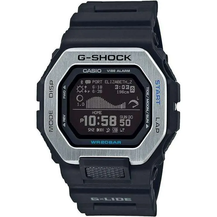 CASIO G-SHOCK G-LIDE BLACK RESIN STRAP DIGITAL DIAL MEN WATCH GBX-100-1JF