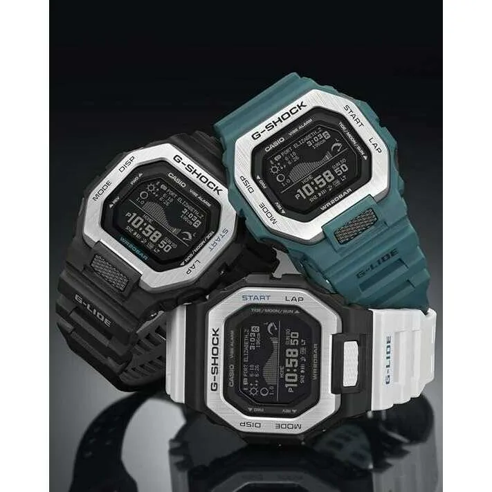 CASIO G-SHOCK G-LIDE BLACK RESIN STRAP DIGITAL DIAL MEN WATCH GBX-100-1JF