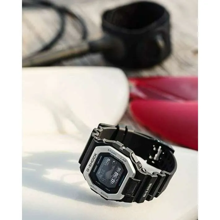 CASIO G-SHOCK G-LIDE BLACK RESIN STRAP DIGITAL DIAL MEN WATCH GBX-100-1JF