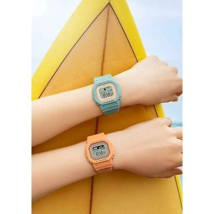 CASIO G-SHOCK G-LIDE MID-SIZE MODEL ORANGE RESIN STRAP DIGITAL UNISEX WATCH GLX-S5600-4JF