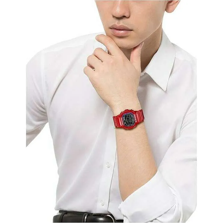 CASIO G-SHOCK G-LIDE SOLAR RED RUBBER STRAP DIGITAL DIAL MEN WATCH GWX-5600C-4JF