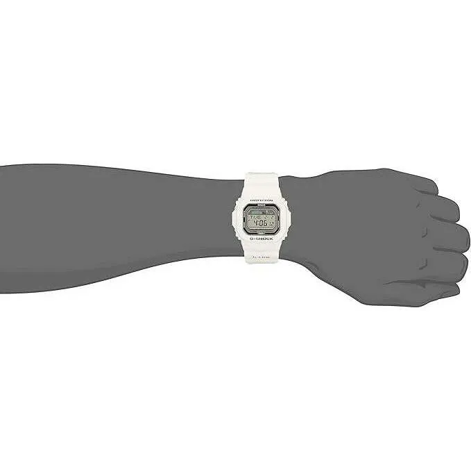 CASIO G-SHOCK G-LIDE TIDE GRAPH WHITE RUBBER STRAP DIGITAL DIAL MEN WATCH GLX-5600-7JF