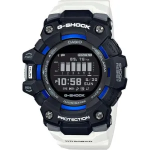 CASIO G-SHOCK G-SQUAD BLUETOOTH WHITE & BLUE DIGITAL MEN WATCH GBD-100-1A7JF