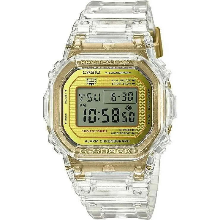 CASIO G-SHOCK GLACIER GOLD CLEAR DIGITAL MEN WATCH DW-5035E-7JR