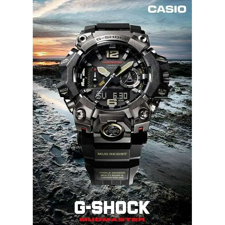 CASIO G-SHOCK MASTER OF G MUDMASTER SERIES ANALOG DIGITAL BLACK MEN WATCH GWG-B1000-1AJF