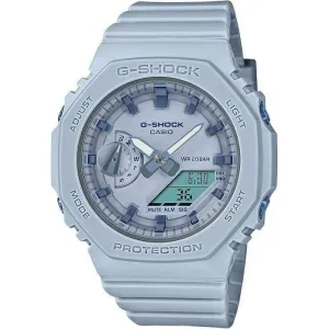 CASIO G-SHOCK MID-SIZE MODEL DAY-DATE ANALOG DIGITAL DIAL BLUE LADIES WATCH GMA-S2100BA-2A2JF