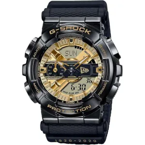 CASIO G-SHOCK NEW ERA 100TH ANNIVERSARY COLLAB BLACK & GOLD MEN WATCH GM-110NE-1AJR