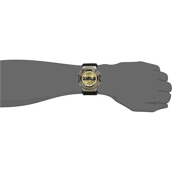 CASIO G-SHOCK NEW ERA 100TH ANNIVERSARY COLLAB BLACK & GOLD MEN WATCH GM-110NE-1AJR