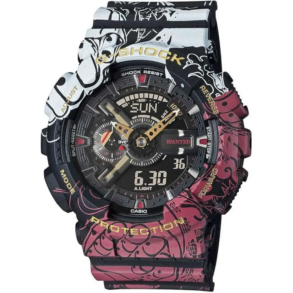 CASIO G-SHOCK ONE PIECE COLLABORATION MODEL ANALOG DIGITAL MEN WATCH GA-110JOP-1A4JR