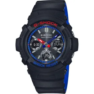 CASIO G-SHOCK RADIO SOLAR MULTICOLORED ANALOG DIGITAL MEN WATCH AWG-M100SLT-1AJF