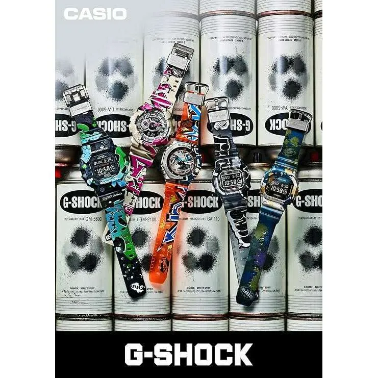 CASIO G-SHOCK STREET SPIRIT SERIES DIGITAL DIAL BLACK SKELETON MEN WATCH DW-5000SS-1JR