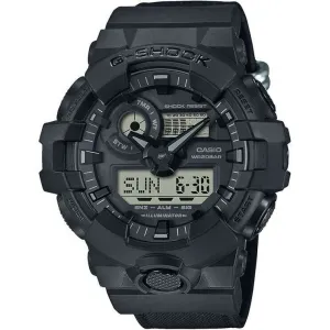 CASIO G-SHOCK UTILITY BLACK SERIES CORDURA ECO FABRIC STRAP MEN WATCH GA-700BCE-1AJF