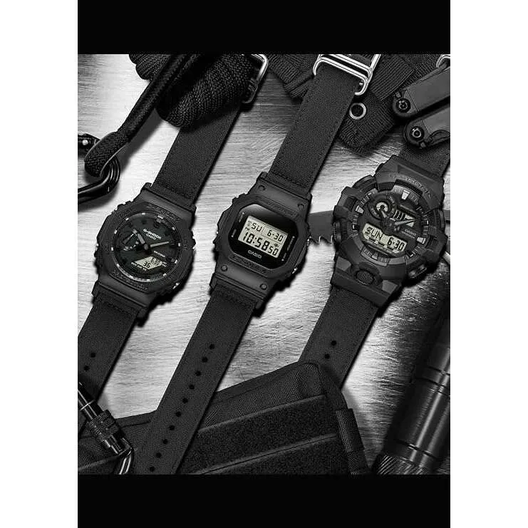 CASIO G-SHOCK UTILITY BLACK SERIES CORDURA ECO FABRIC STRAP MEN WATCH GA-700BCE-1AJF