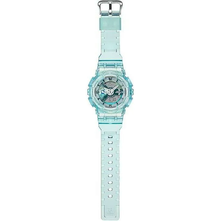 CASIO G-SHOCK WEB-EXCLUSIVE ANALOG DIGITAL BLUE GREEN LADIES WATCH GMA-S110VW-2AJF