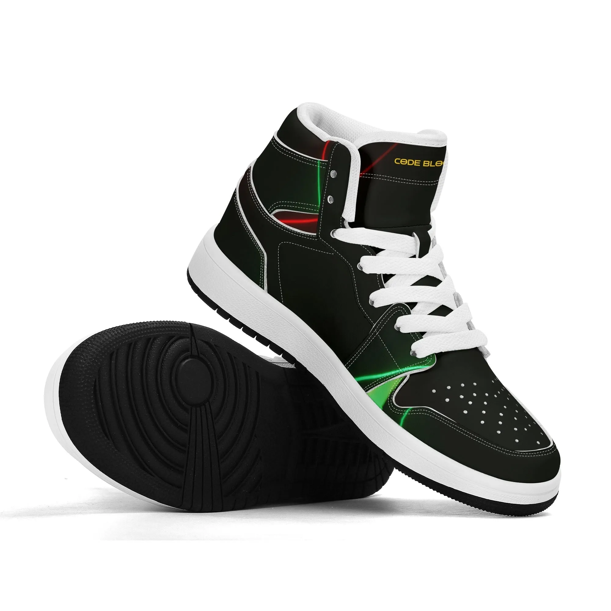Children Premium High Top Leather Sneakers