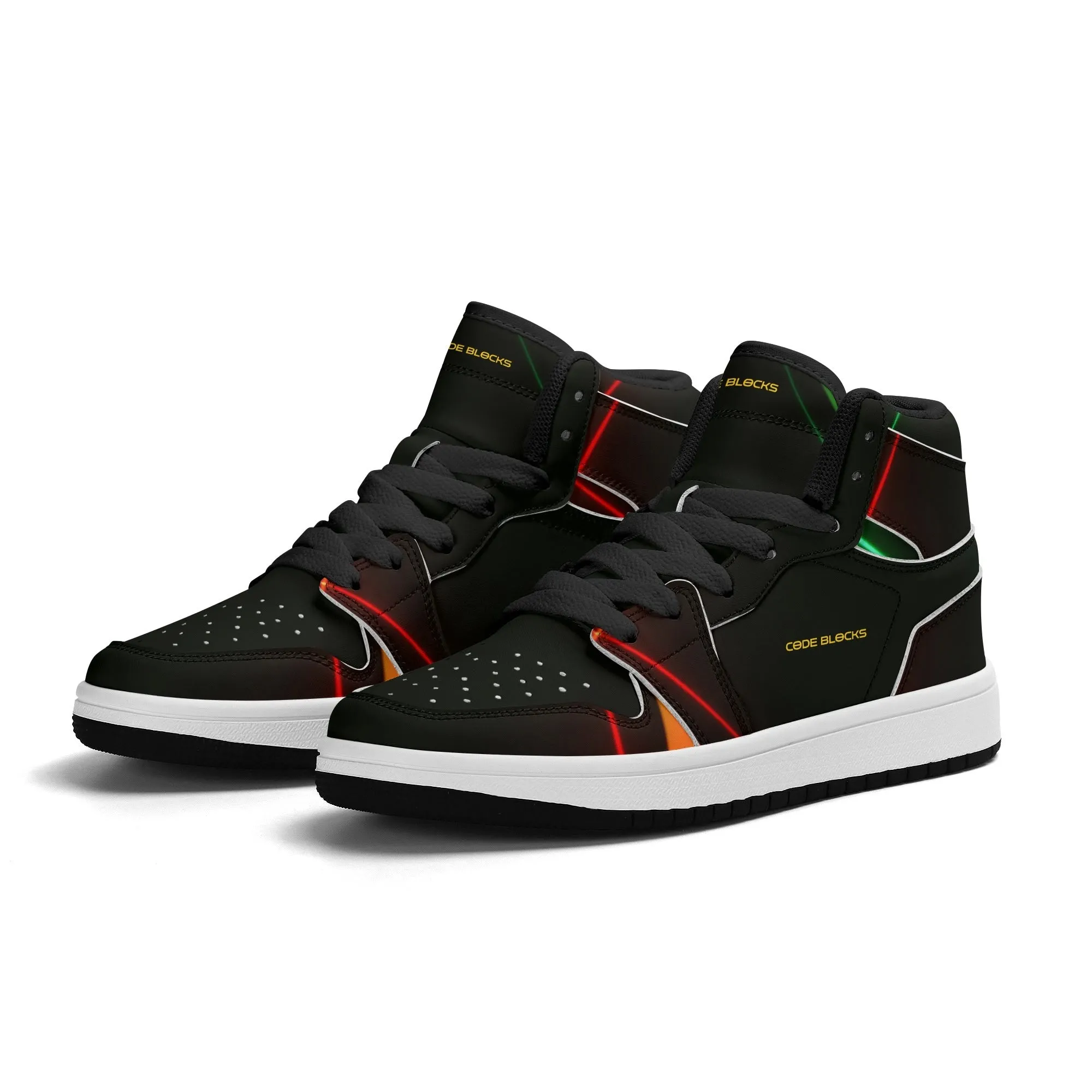 Children Premium High Top Leather Sneakers