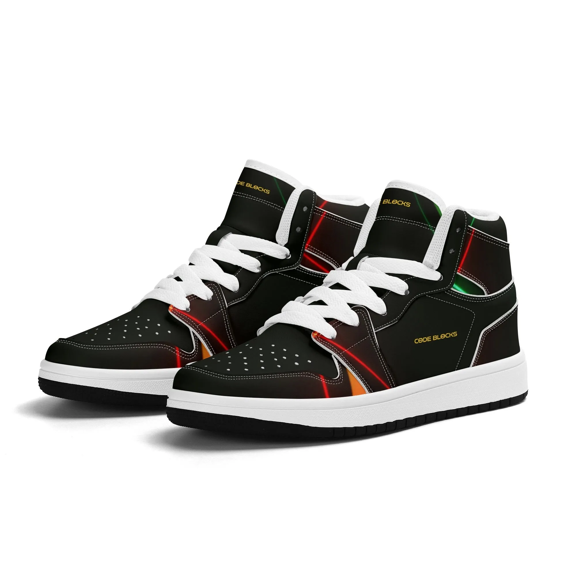 Children Premium High Top Leather Sneakers