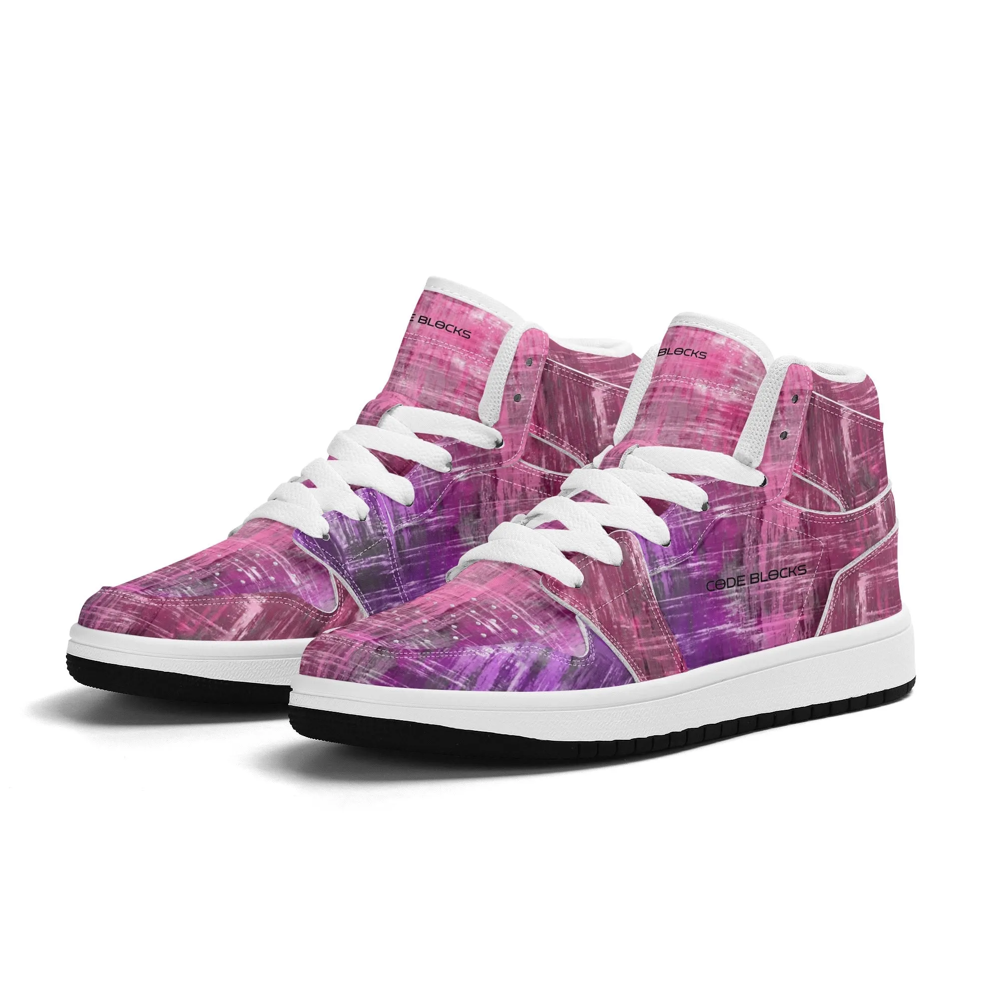 Children Premium High Top Leather Sneakers