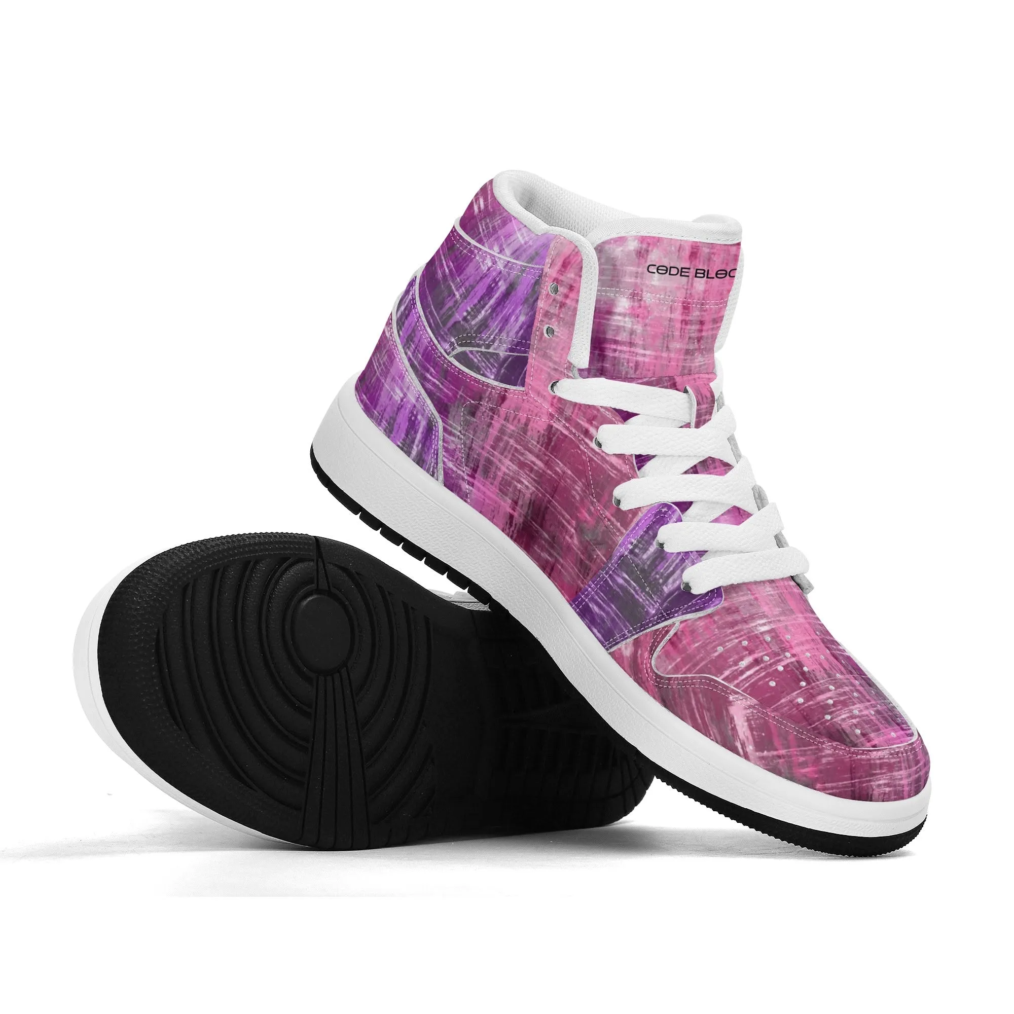 Children Premium High Top Leather Sneakers