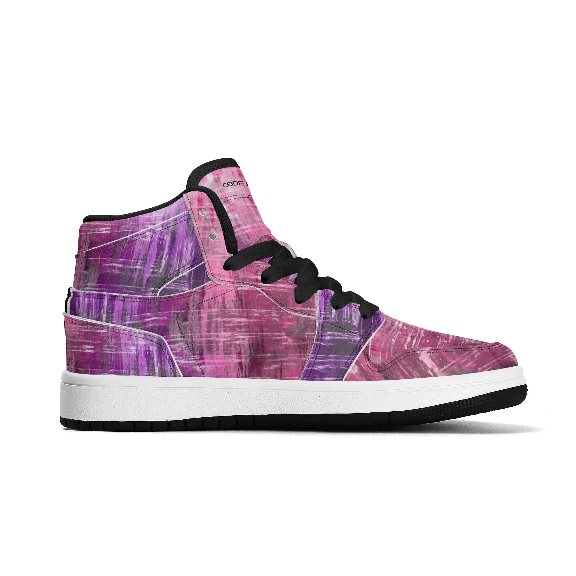 Children Premium High Top Leather Sneakers