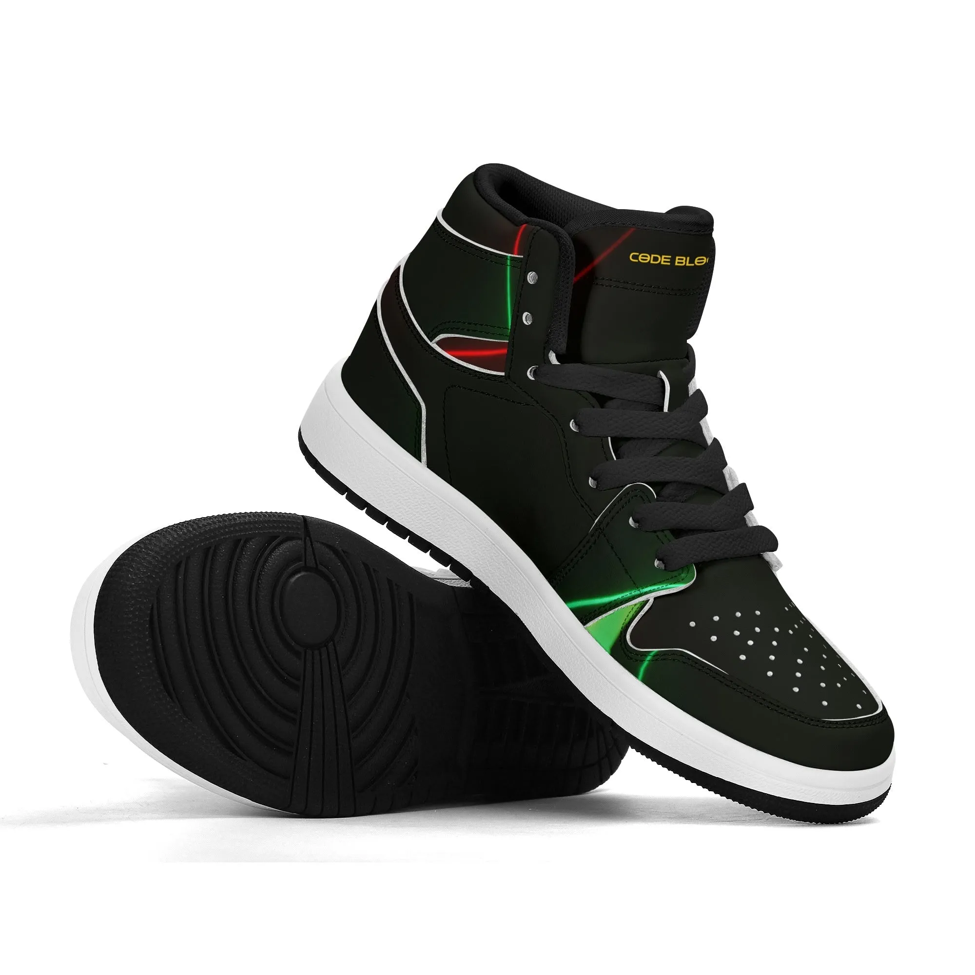 Children Premium High Top Leather Sneakers