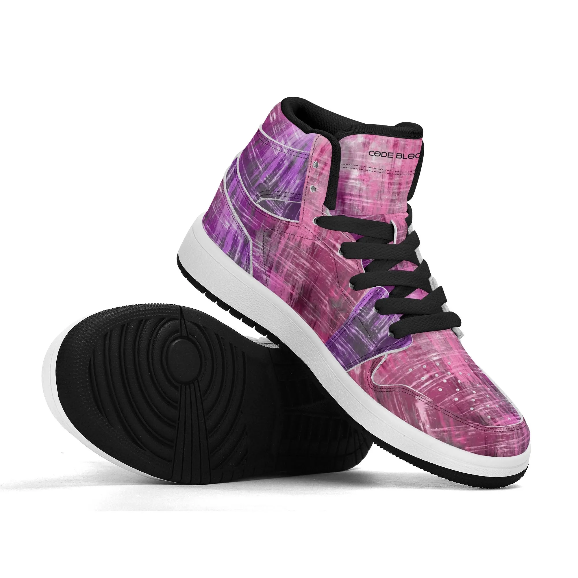 Children Premium High Top Leather Sneakers
