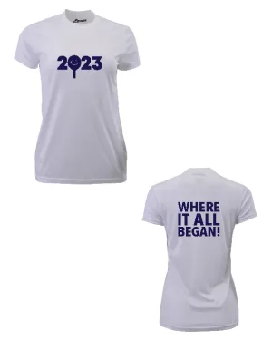 CHS PADDLE SS Performance WHITE Womens Tee
