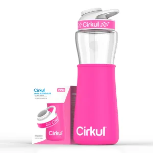 Cirkul Chill Sleeve & Comfort-Grip Lid for 22oz Bottle Color, Pink