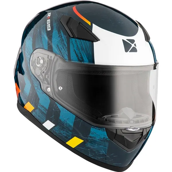 CKX RR619 Full-Face Motorcycle Helmet - Frontier Graphic