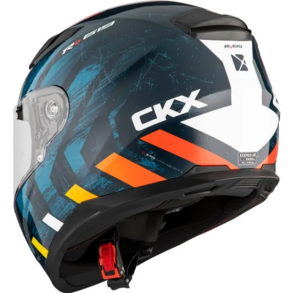 CKX RR619 Full-Face Motorcycle Helmet - Frontier Graphic