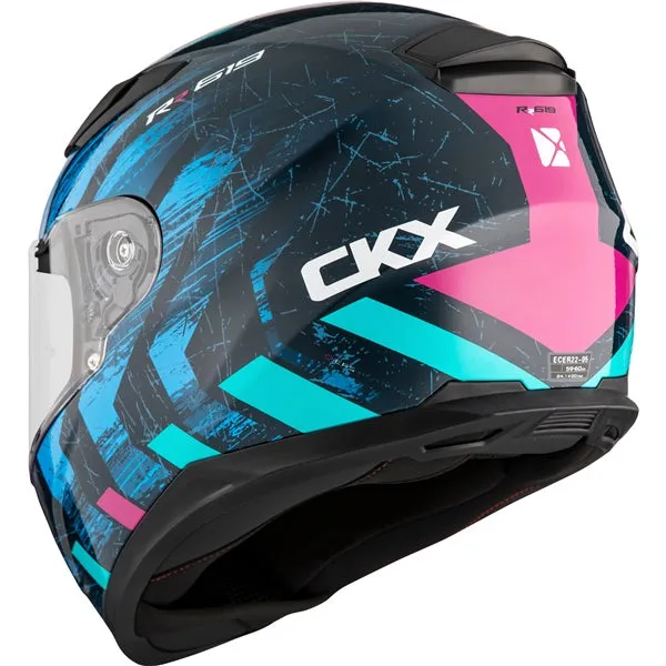 CKX RR619 Full-Face Motorcycle Helmet - Frontier Graphic